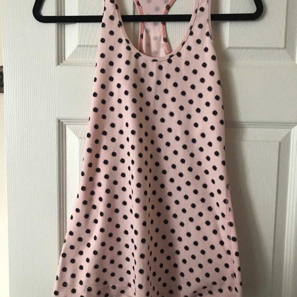 Lululemon Pink Polkadot Tank